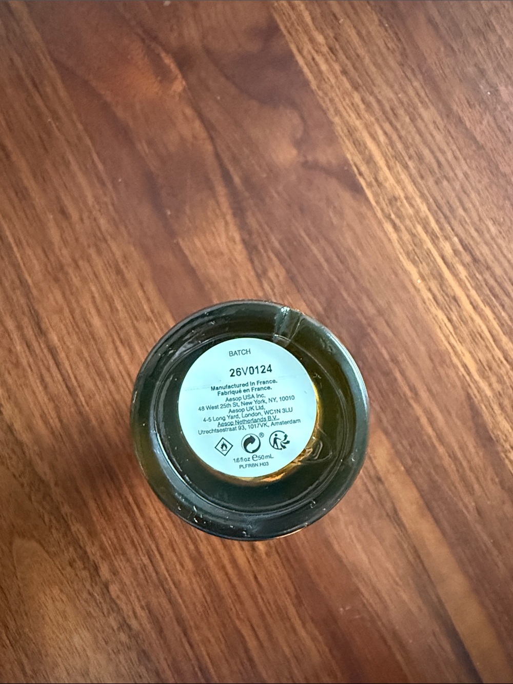 Aesop Virère Eau de Parf- bottle of 50ml - Picture 2 of 2